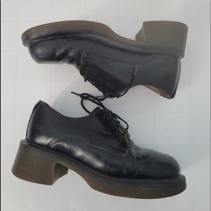 VINTAGE 90s RARE DR MARTENS CHUNKY PLATFORM HEELS
